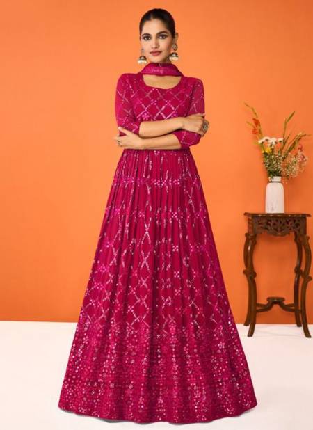 Rani Colour Aashirwad Gulkand Imara New Latest Designer Party Wear Georgette Long Anarkali Suit Collection 9322